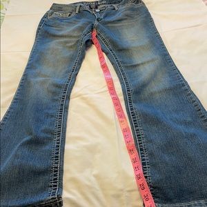 Embellished jeans, size 8